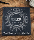 Personalised London Marathon Finishers Slate Coaster