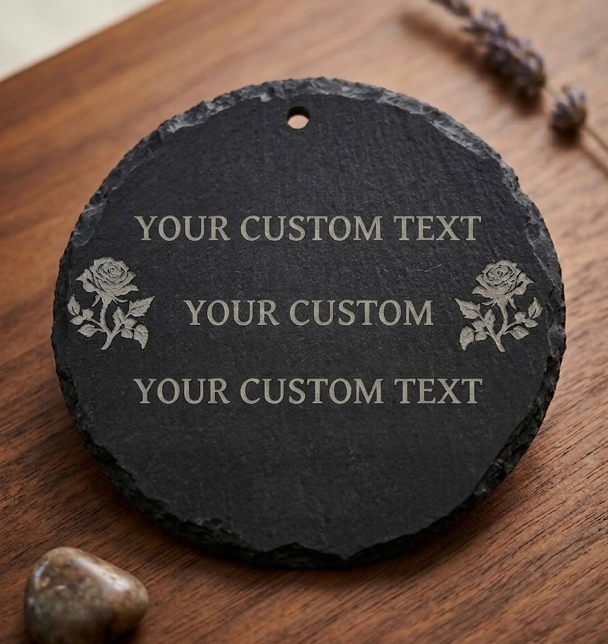 Personalised Memorial Slate | Custom Tribute Gift