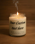 Personalised Candle – Custom Text & Photo | Welsh Handmade Gift