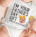 Personalised Father's Day Baby Grow / T-Shirt – Custom Face Print