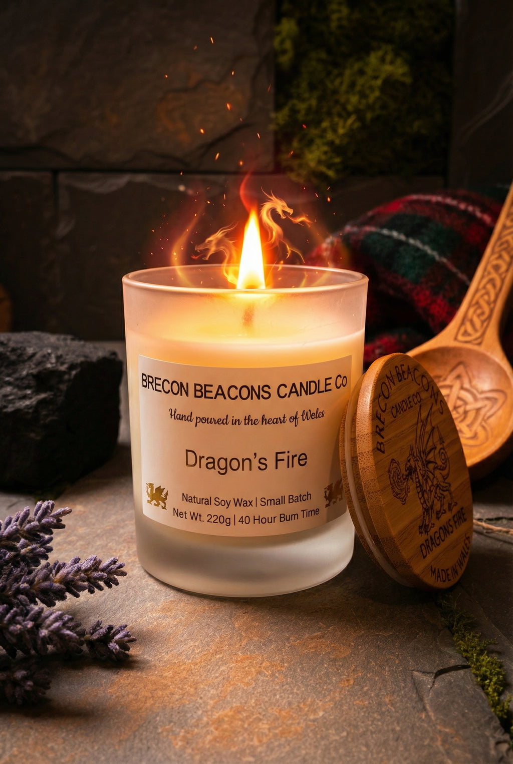 Dragon's Fire Candle | Brecon Beacons Candle Co.