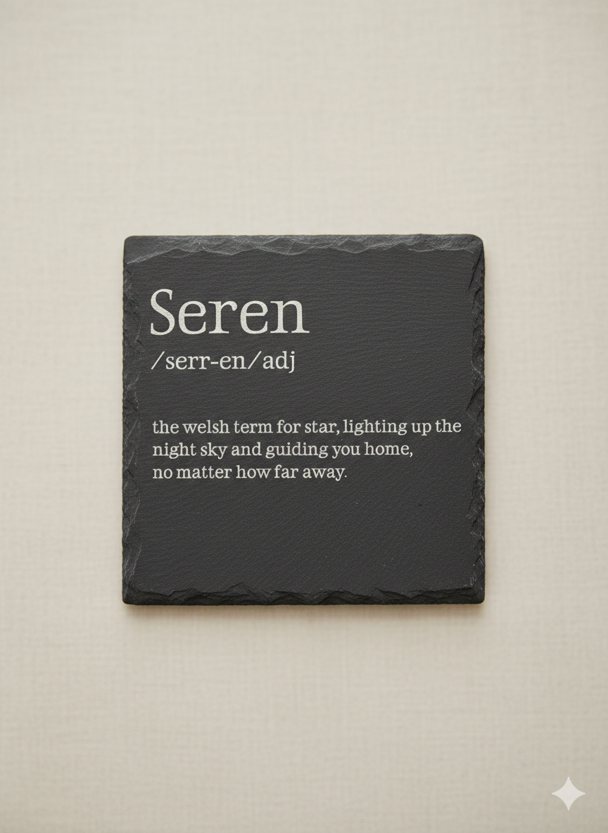 Welsh Word Slate Plaques | Handcrafted Welsh Gifts | Multiple Options