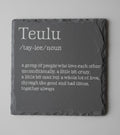Teulu Word Slate Plaques | Handcrafted Welsh Gifts |