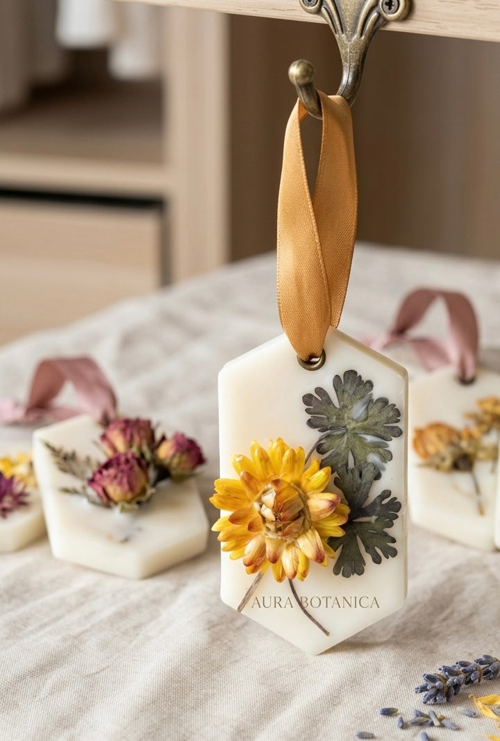 Luxury Soy Wax & Dried Botanical Wardrobe Hanger | Air Freshener