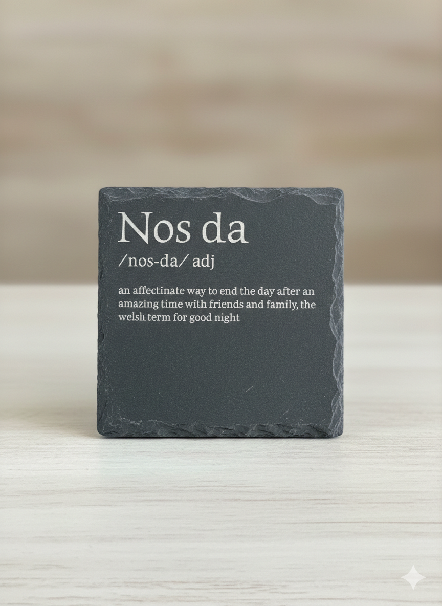 Welsh Word Slate Plaques | Handcrafted Welsh Gifts | Multiple Options