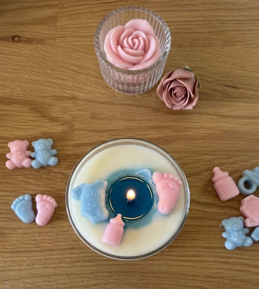 Gender Reveal Candle | Baby Powder Scent