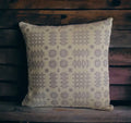 Sage Green Welsh Tapestry Blanket Design Cushion | Moose & Co.