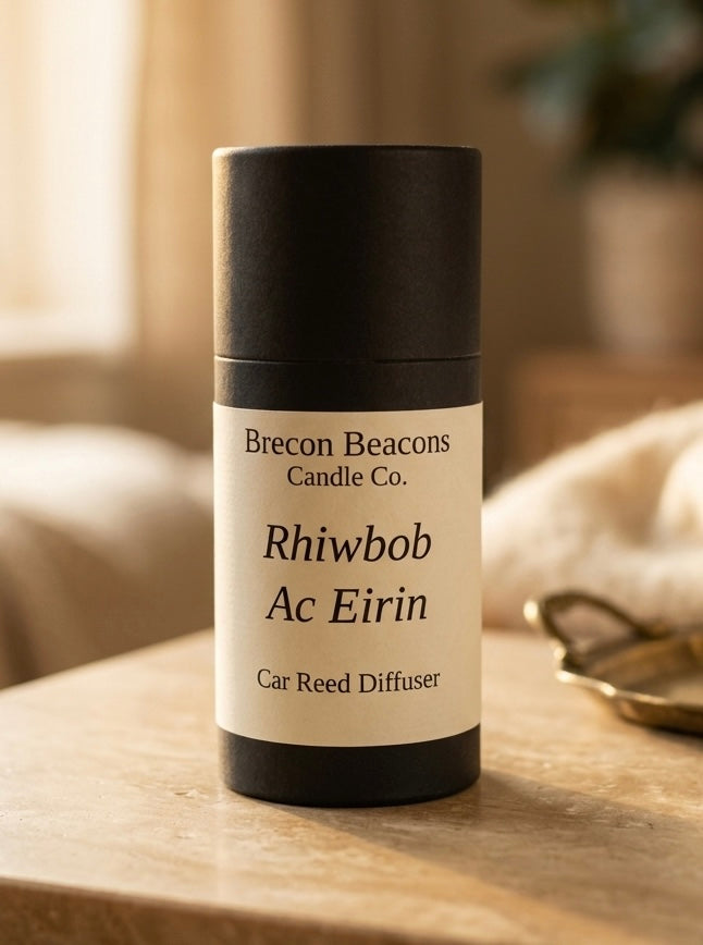 Rhiwbob Ac Eirin Car Reed Diffuser | Brecon Beacons Candle Co.