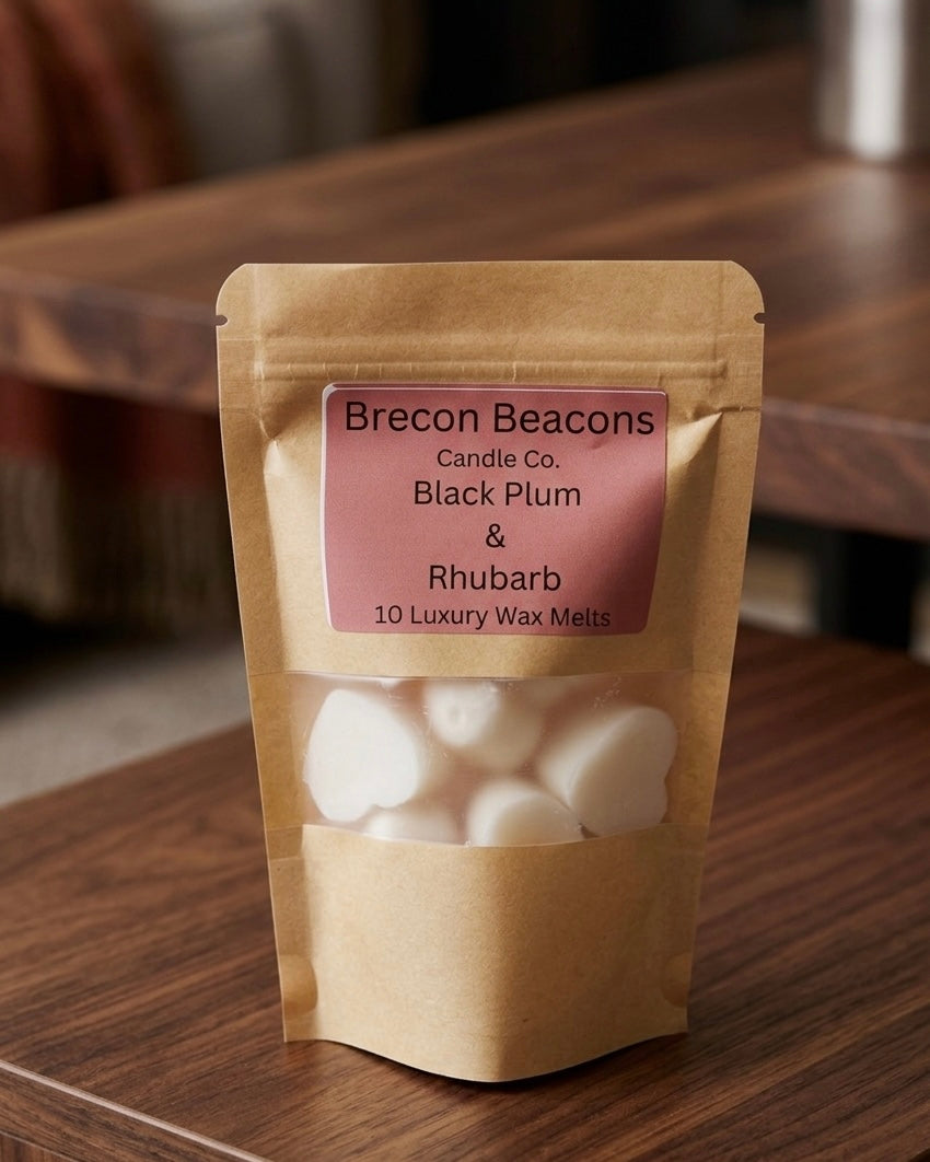 Black Plum & Rhubarb Wax Melts | Brecon Beacons Candle Co.