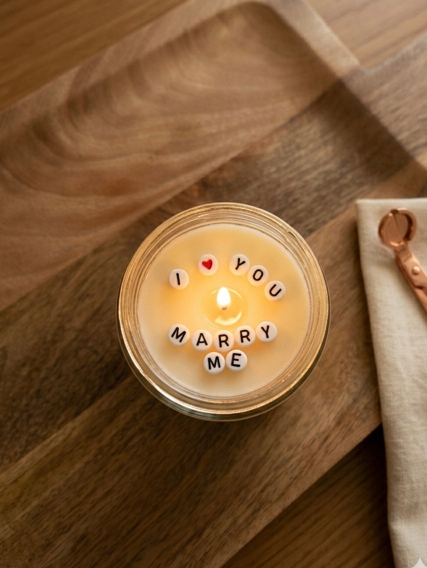 Secret Message Personalised Candle | Brecon Beacons Candle Co.
