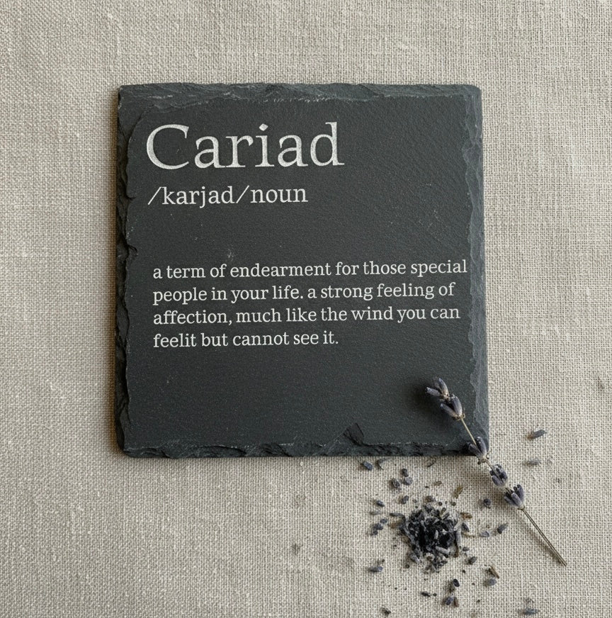 Welsh Word Slate Plaques | Handcrafted Welsh Gifts | Multiple Options