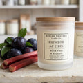 Rhiwbob Ac Eirin | Black Plum & Rhubarb Luxury Soy Wax Candle