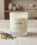 Cyfnos Natural Soy Candle – Lavender, Chamomile & Vanilla | 12oz / 340g