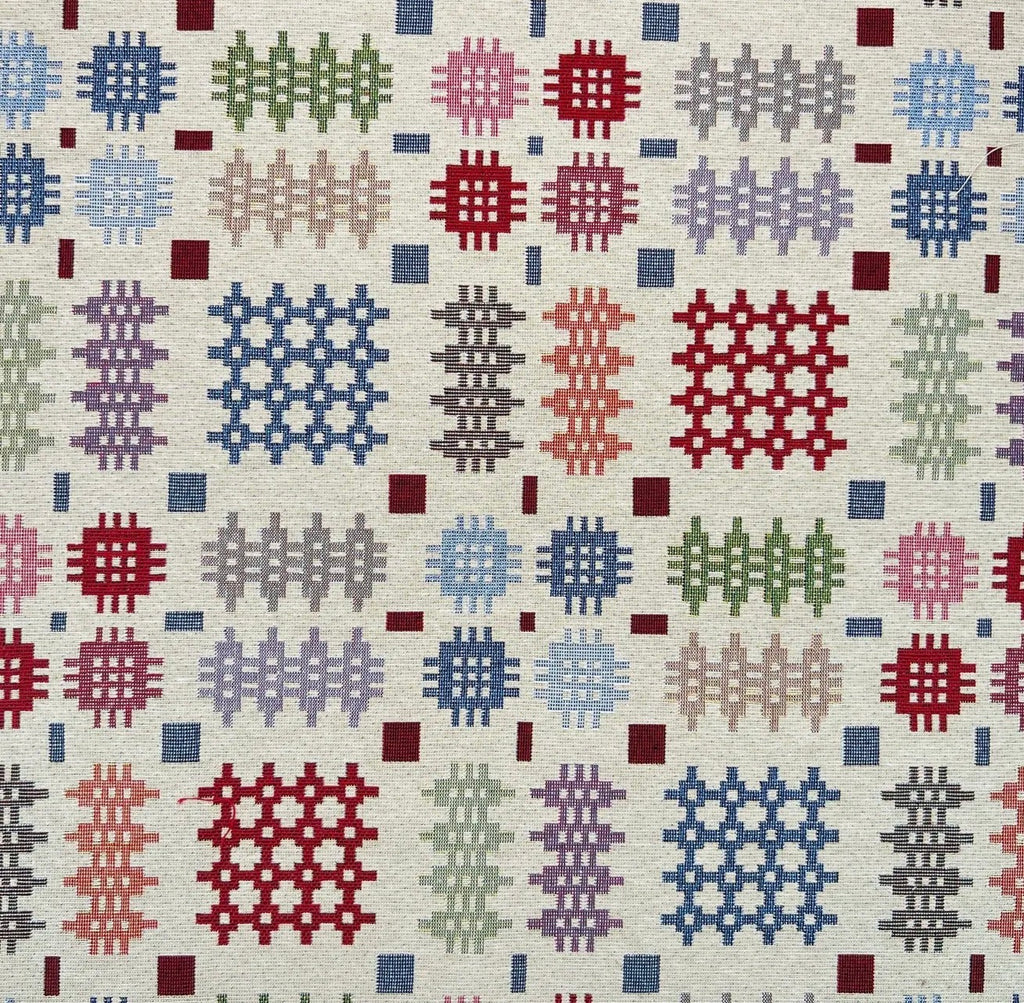 Welsh Blanket Tapestry Cotton Heart | Sweet William