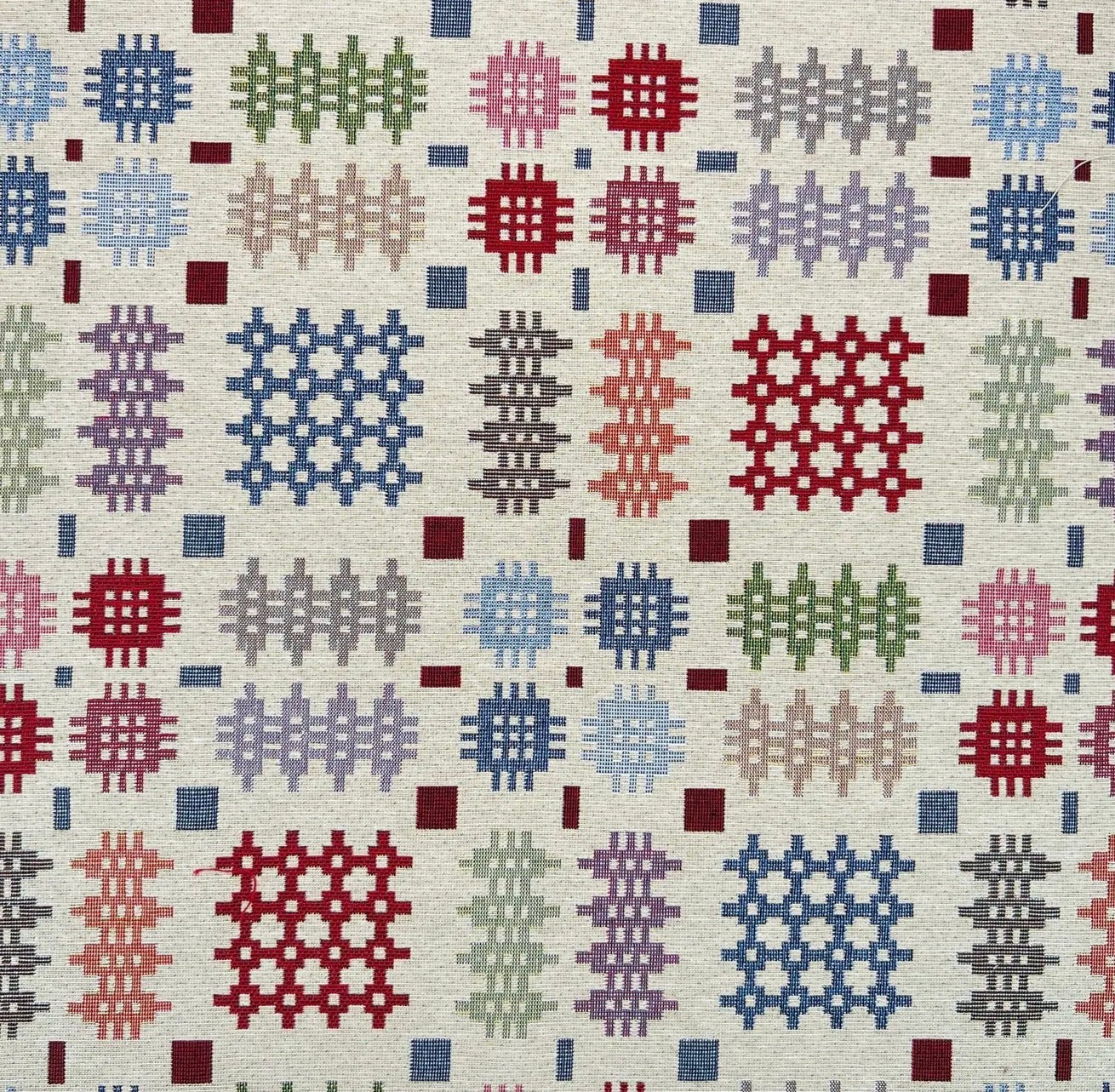 Welsh Blanket Tapestry Cotton Heart | Sweet William