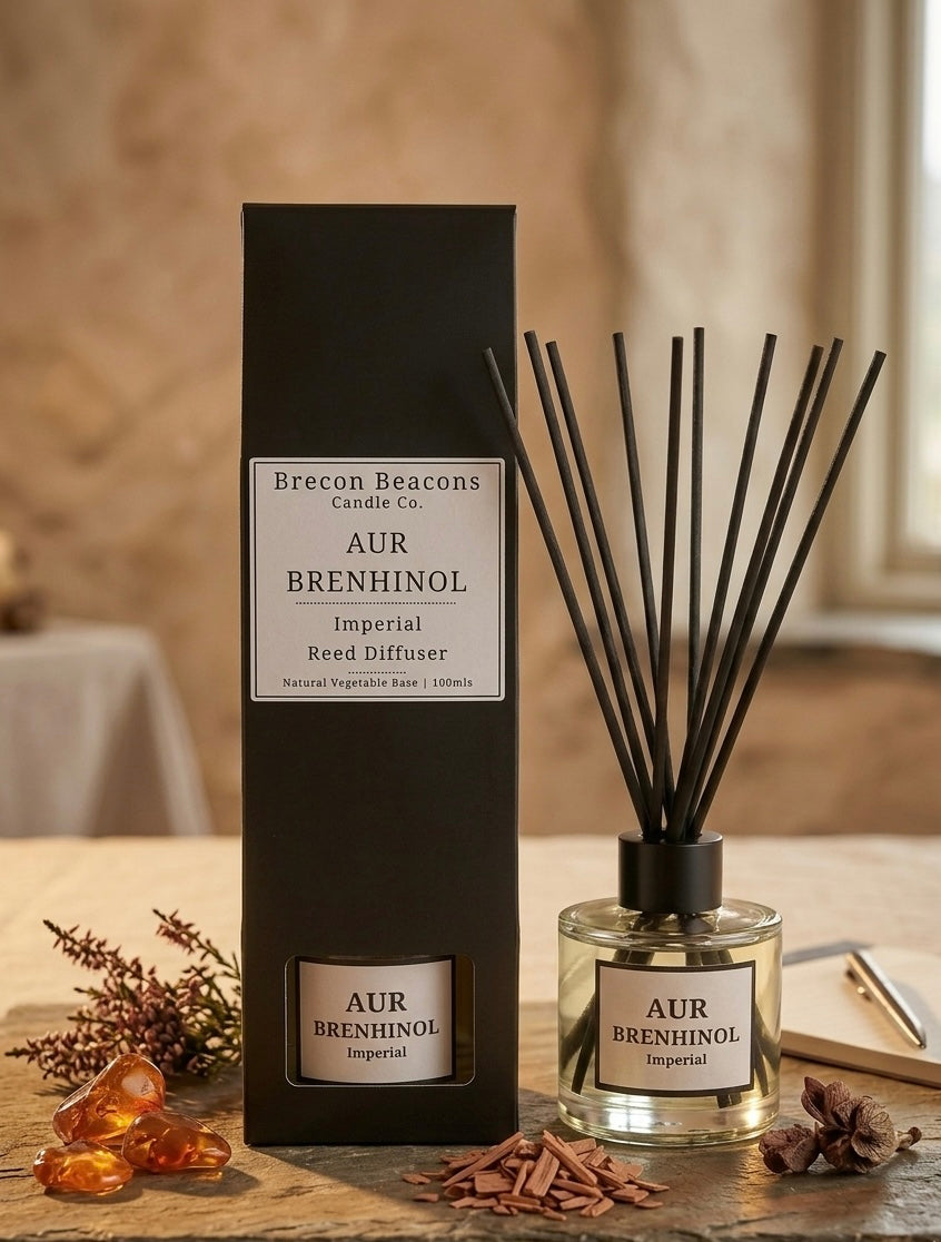 Aur Brenhinol – Imperial Luxury Reed Diffuser | Brecon Beacons Candle Co.