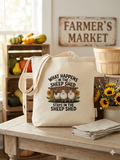 What Happens in the Sheep Shed Stays in the Sheep Shed – Canvas Tote Bag
